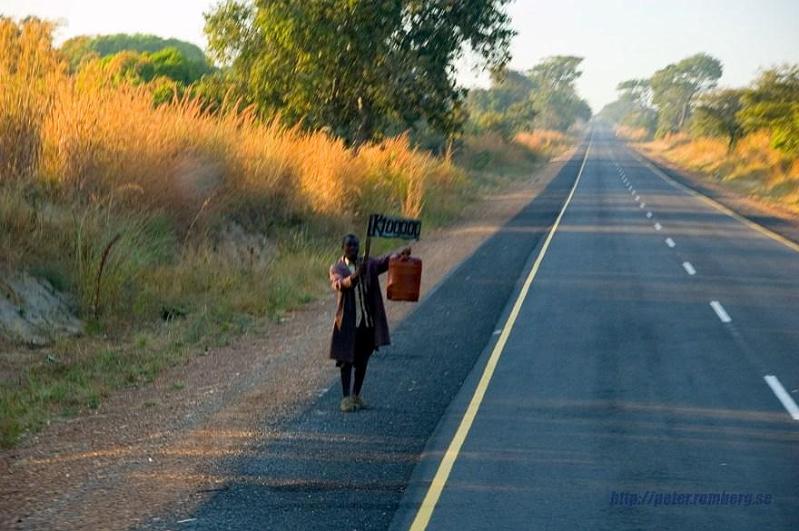 Zambia pictures (14).JPG - One of hundreds of "alternative fuel stations" buying fuel from truckers.